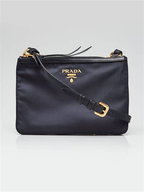 Prada Bleu Tessuto Nylon Crossbody Tote Bag 